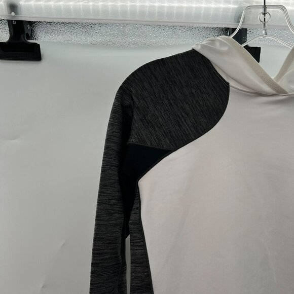 Under Armour Women's Gray/White Colorblock Hoodie Size XS Long Sleeve - Picture 3 of 8